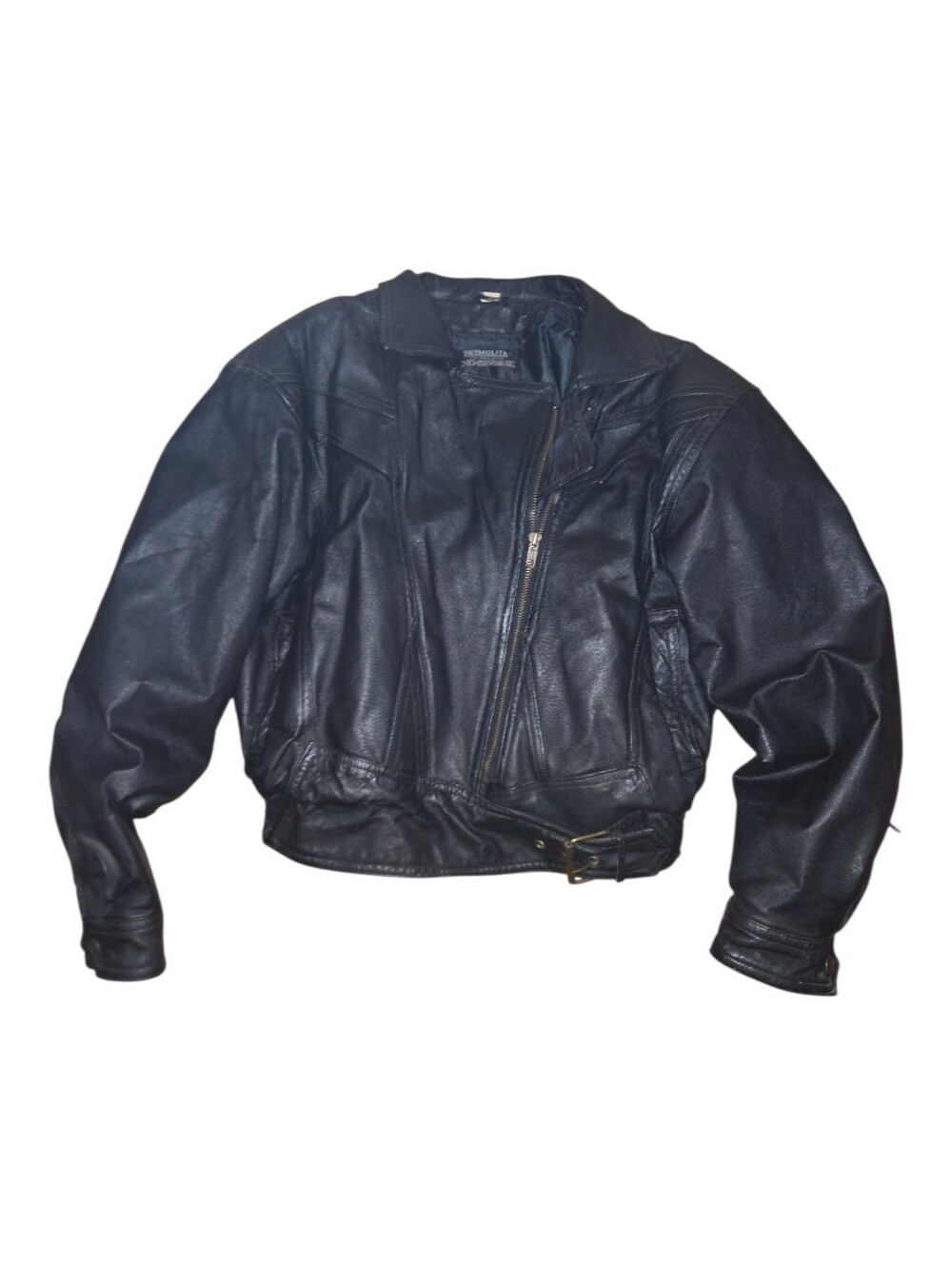 Vintage Womens Black Leather Biker Jacket Leather Limited Size S